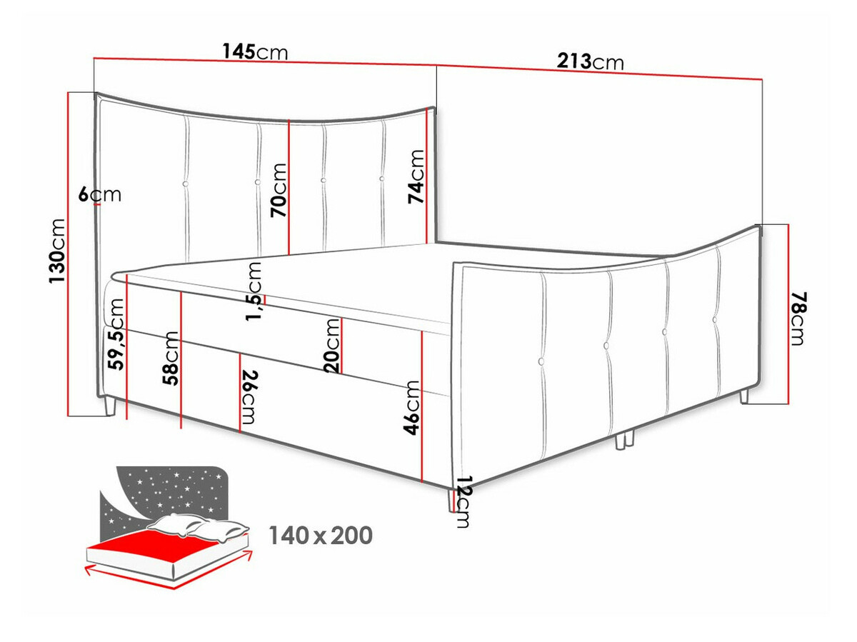 Boxspringbett Fons (Fresh 37)