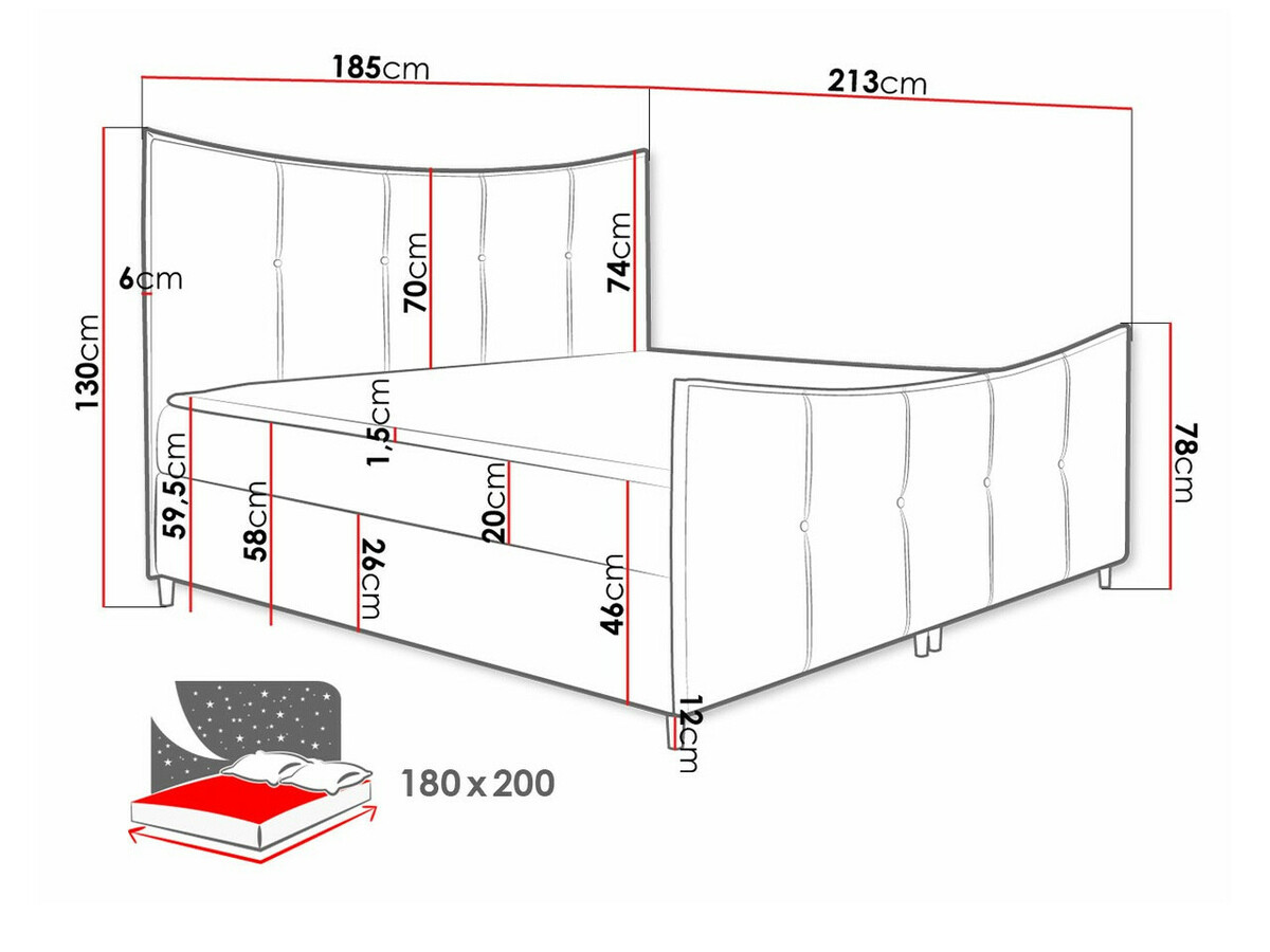 Boxspringbett Fons (Fresh 37)