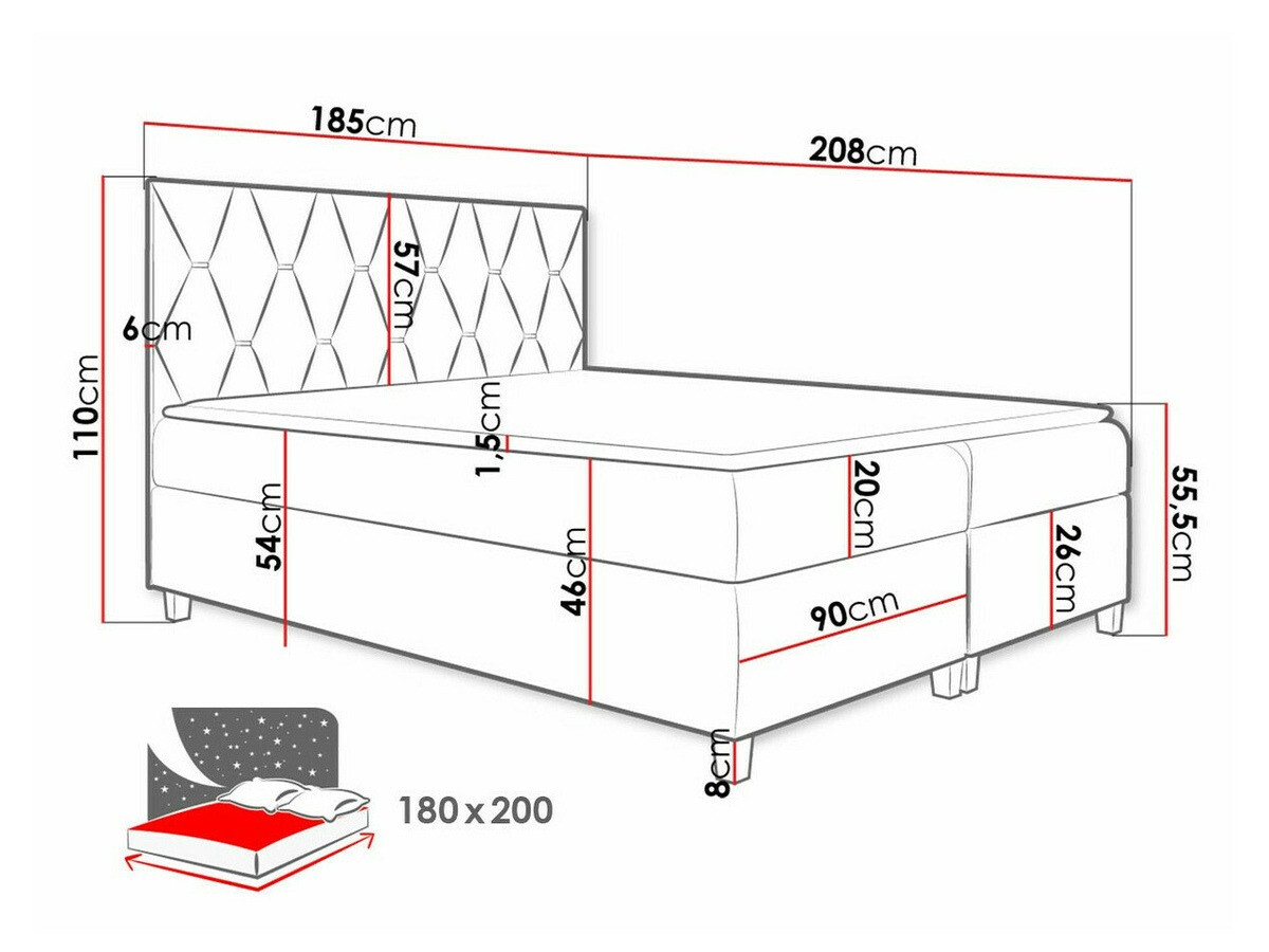 Boxspringbett Nemus (Fresh 11)