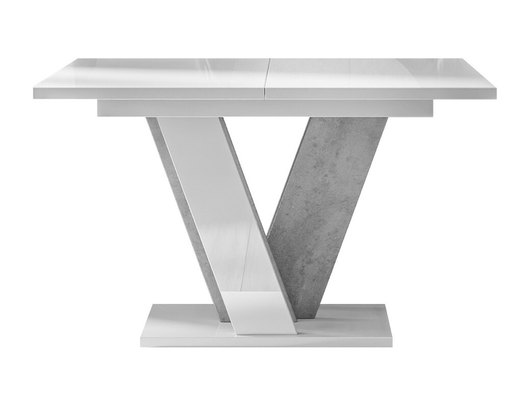 Tisch Goodyear 125 (Weiß glänzend + Grau)