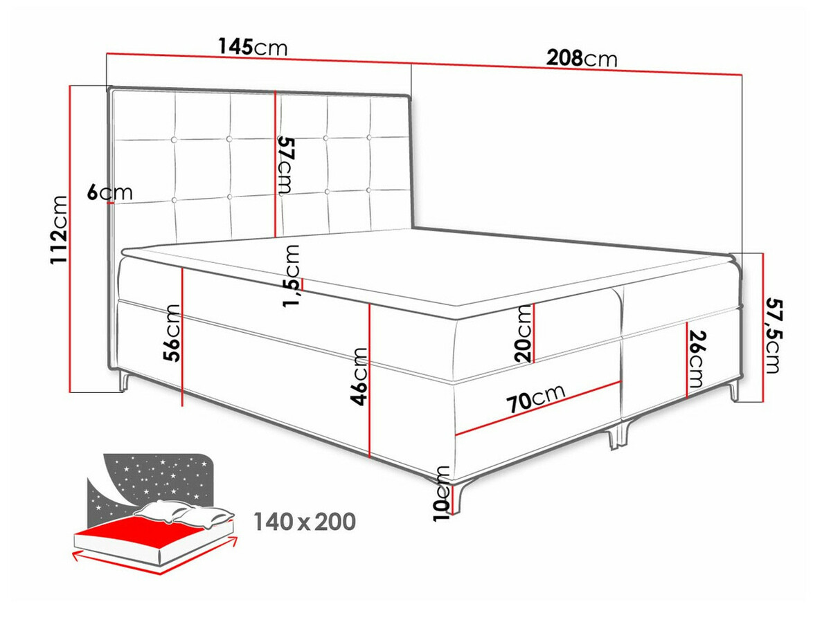 Boxspringbett Porta (Fresh 33)