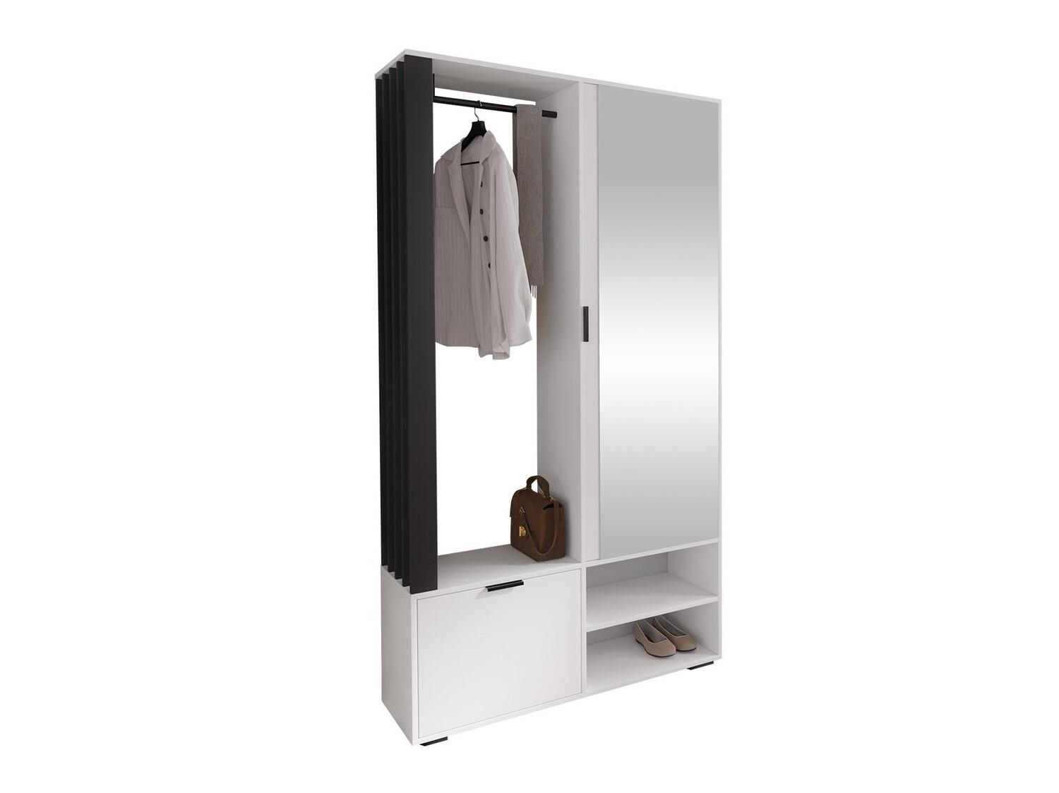 Flurgarnitur Vinea (Weiß + Schwarz)