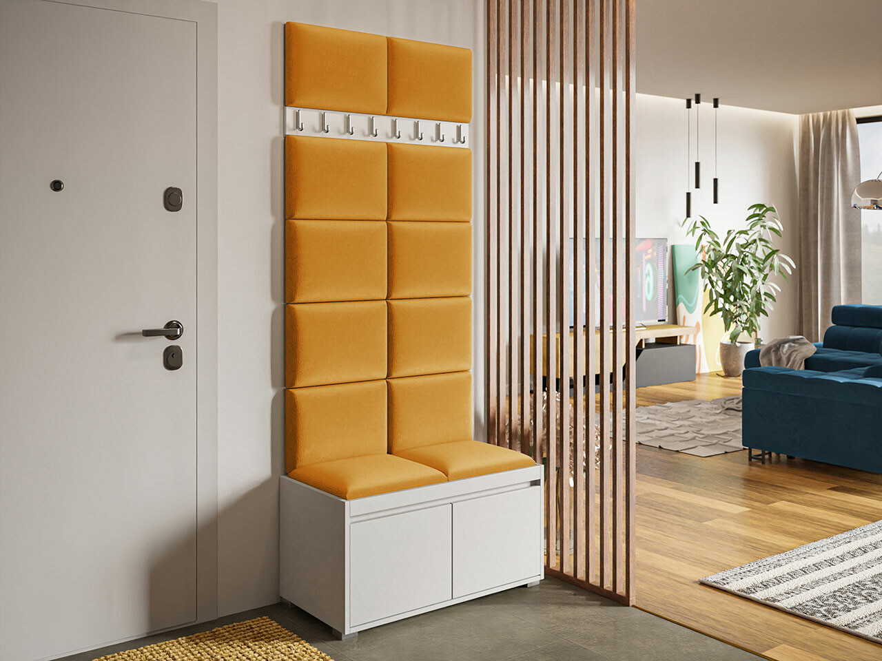 Flurgarnitur Comfivo Pinus IV (Weiß + Manila 32)