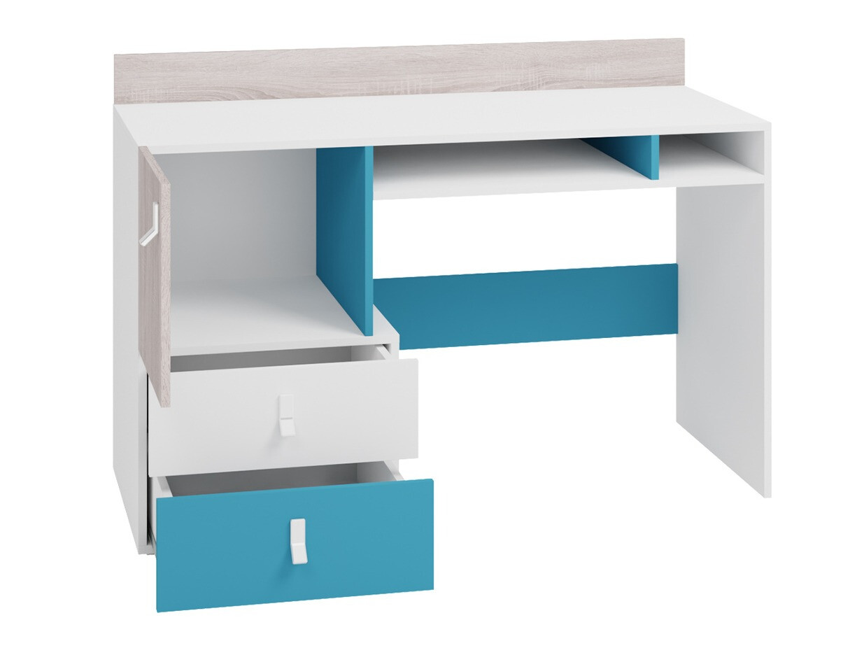 Kinderzimmer-Set Camteso 114 (Schwarz + Eichenholzoptik + Beige)