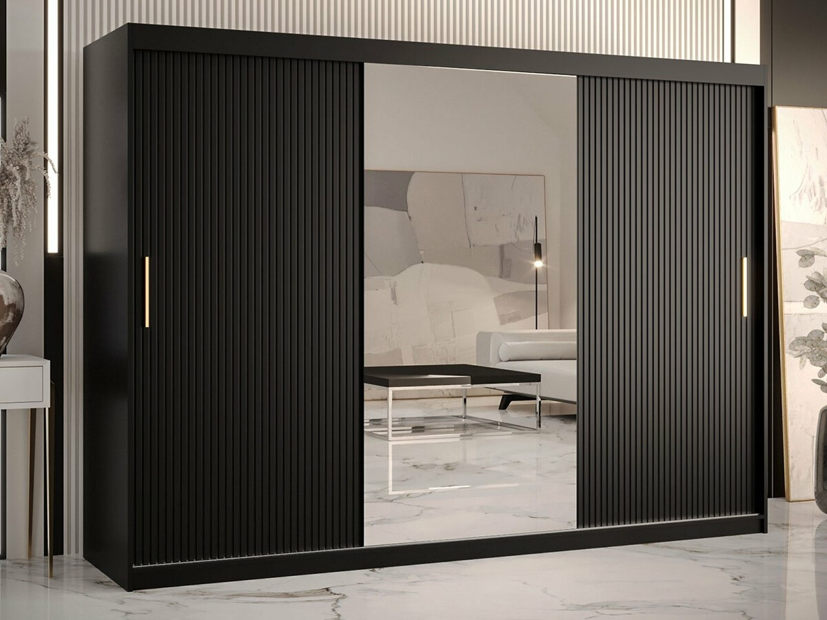 Kleiderschrank Anulio III (Schwarz)