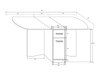 Tisch Buch Gilroy 105 (Craft goldene Eichenholzoptik)