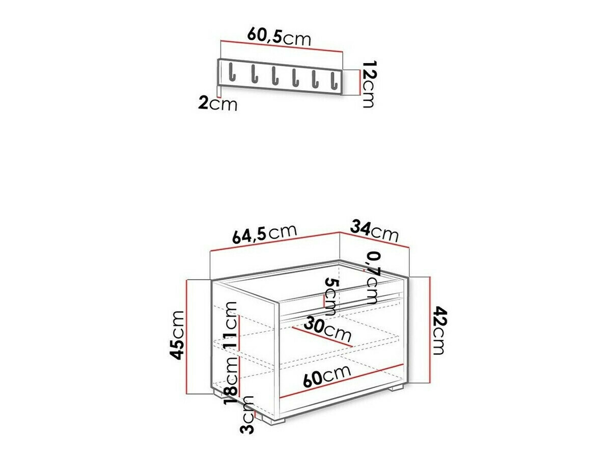 Flurgarnitur Comfivo Pinus V (Weiß + Manila 32)