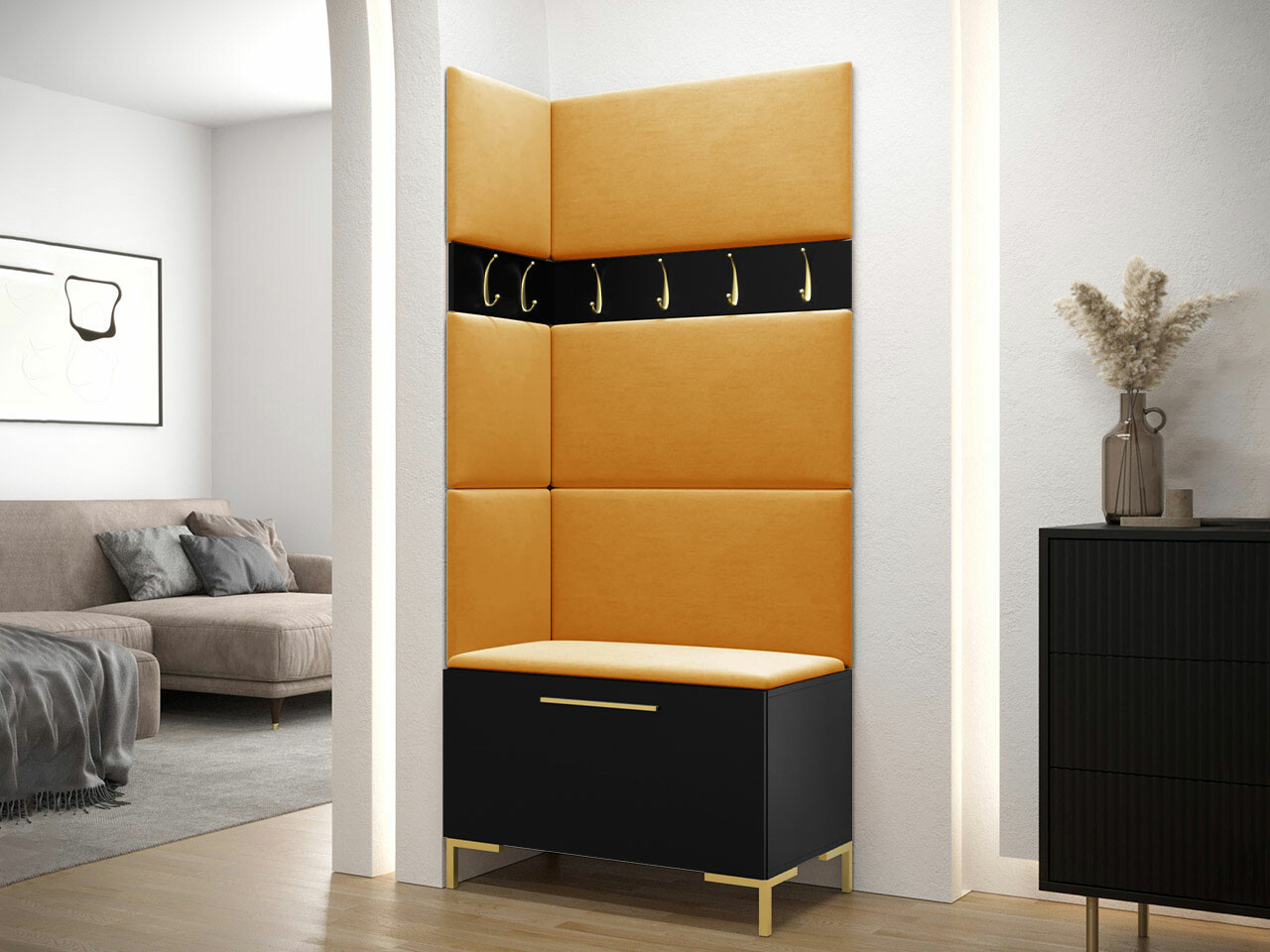 Flurgarnitur Nomal IV (Schwarz)