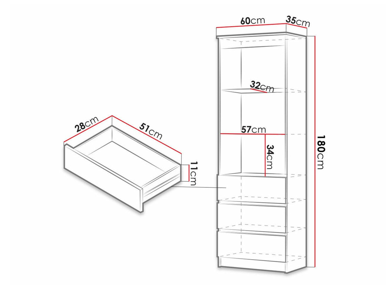 Regal Comfivo 184 (Sonoma Eichenholzoptik)