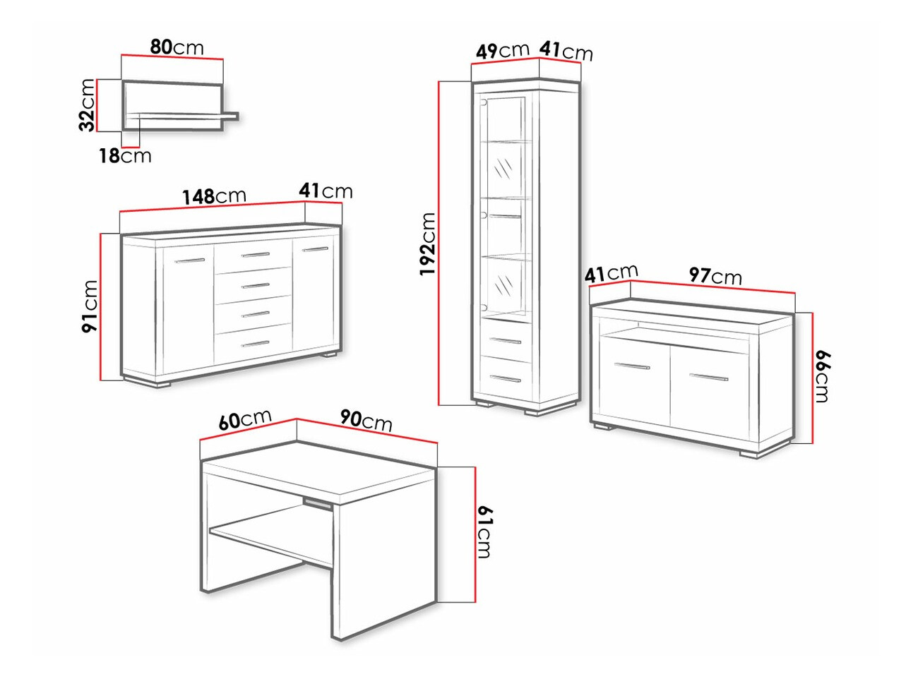 Wohnzimmer-Sets Fiomeri 130