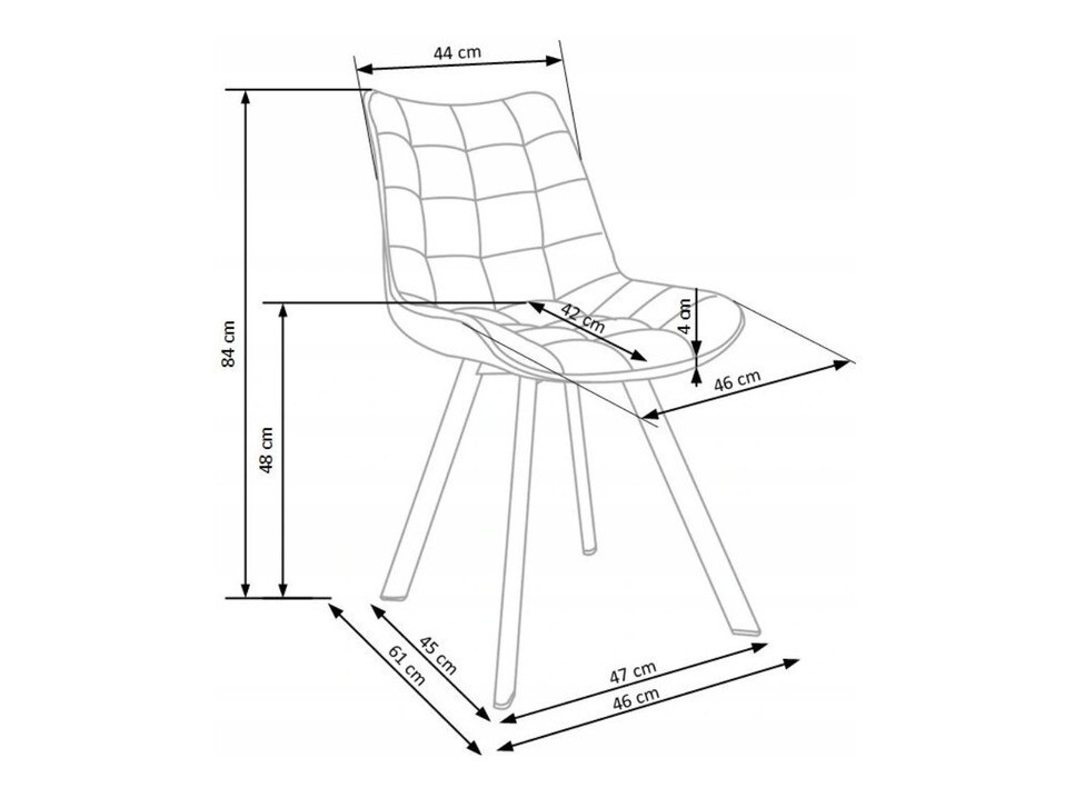 Stuhl Houston 739 (Dunkelgrau + Schwarz)