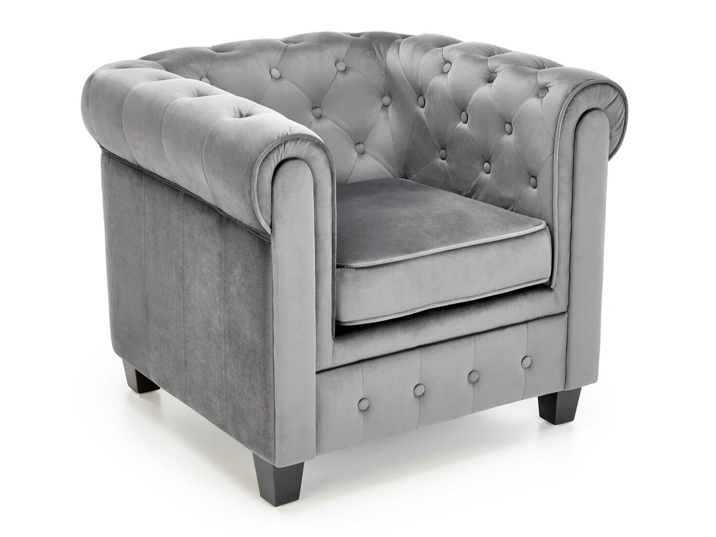 Chesterfield sessel Houston 1352 (Grau)