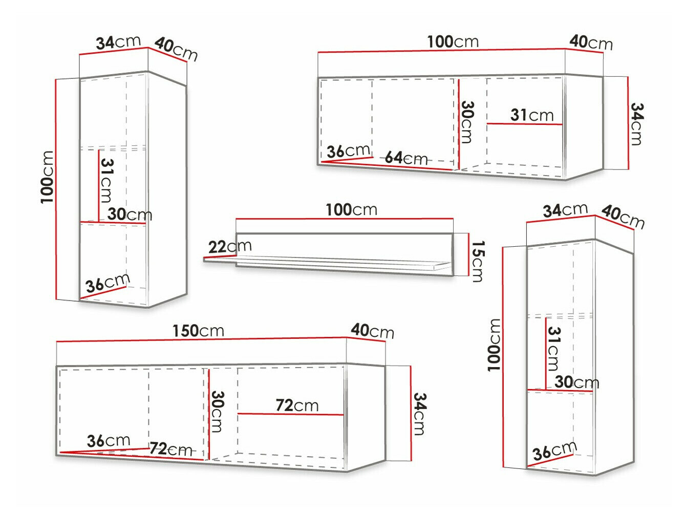 Wohnzimmer-Sets Ferfere 111 (Schwarz)
