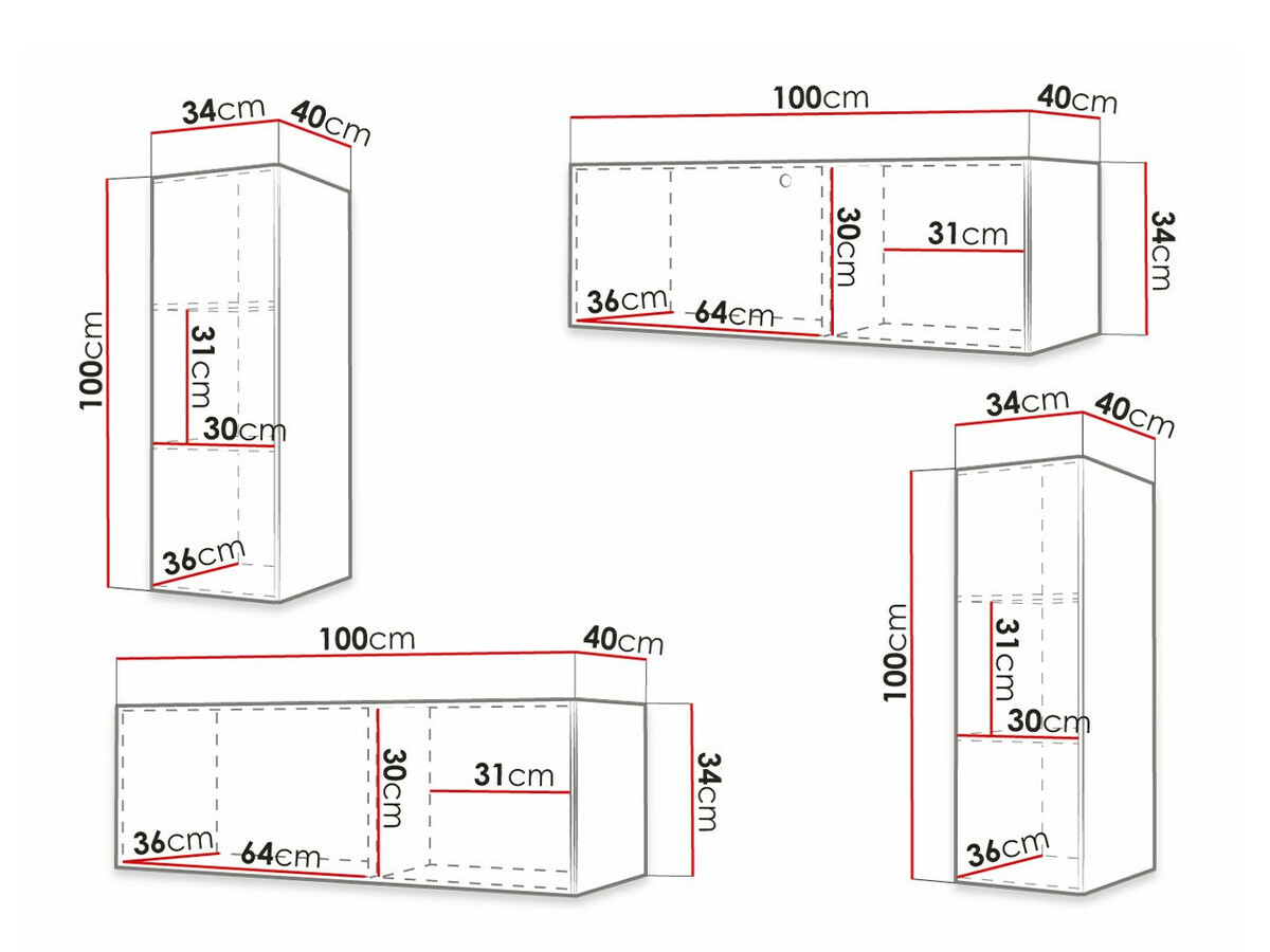 Wohnzimmer-Sets Anulio I (Weiß)