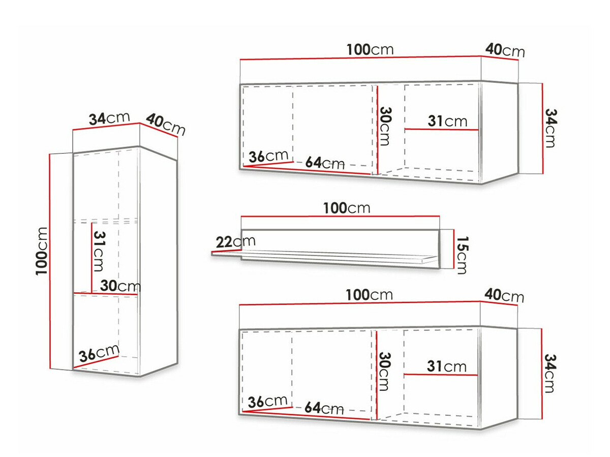 Wohnzimmer-Sets Anulio III (Weiß)