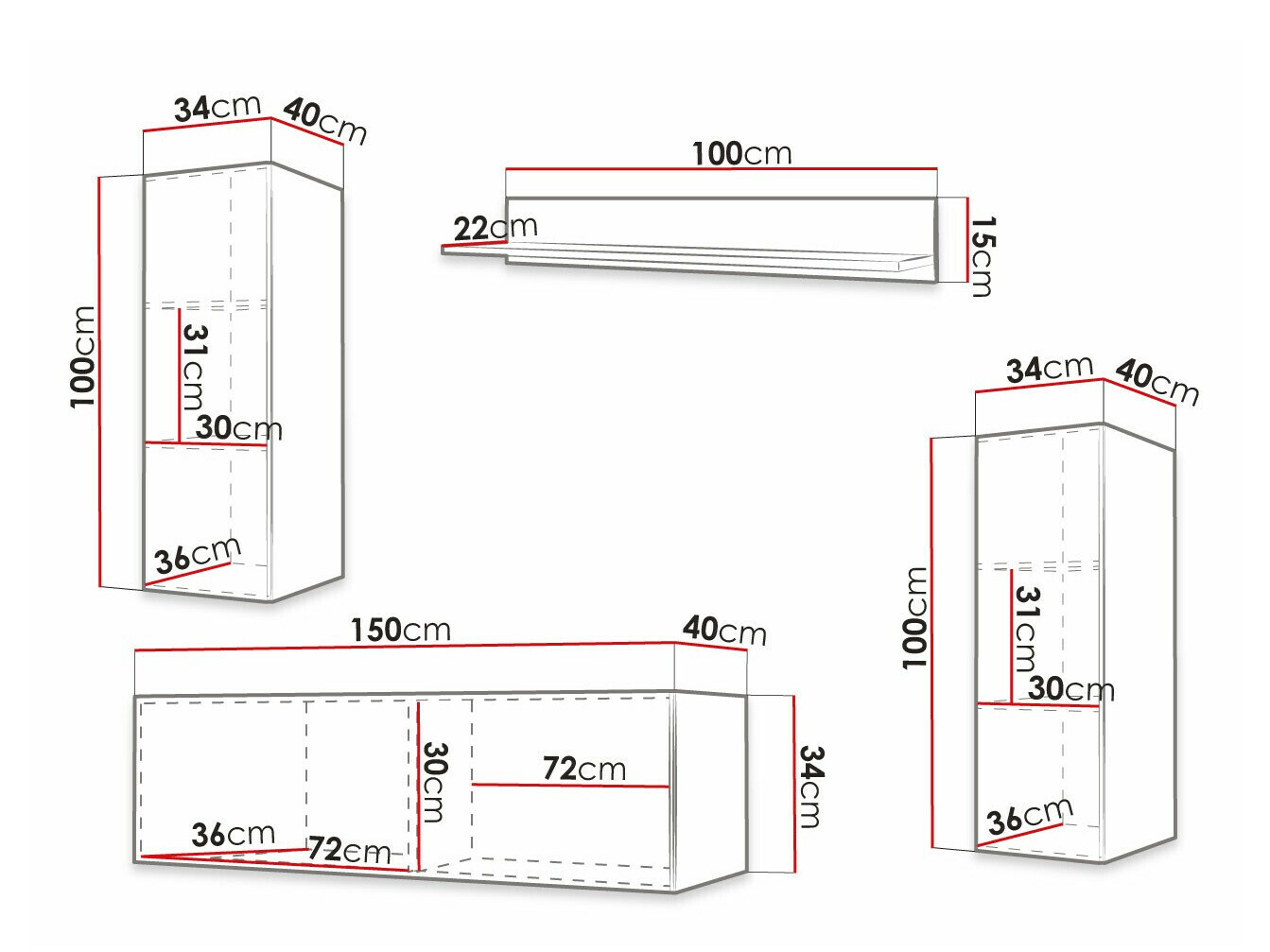 Wohnzimmer-Sets Ferfere 116 (Schwarz)