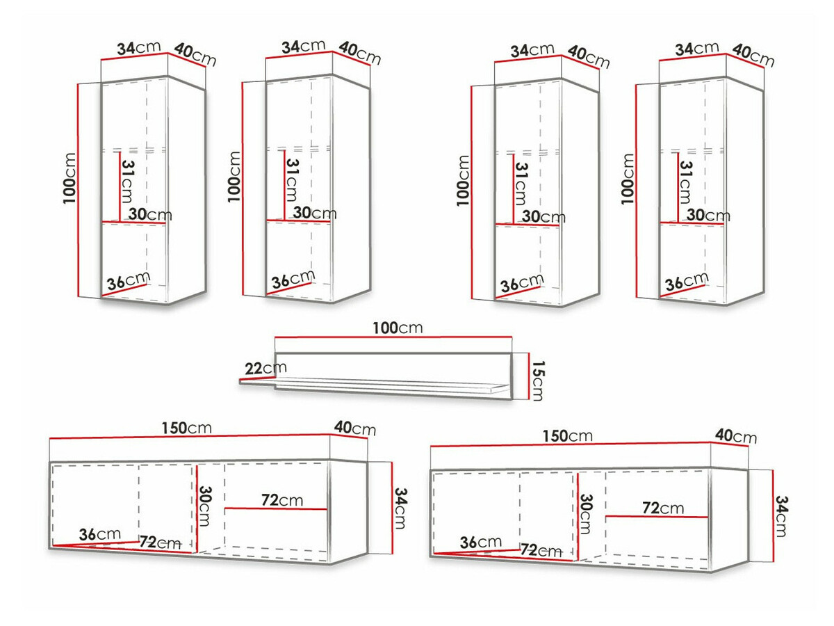 Wohnzimmer-Sets Anulio IV (Weiß)