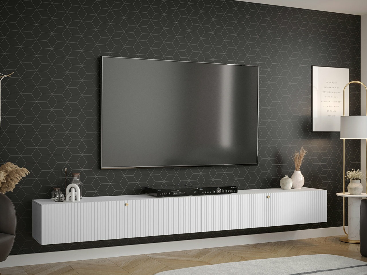 TV-Möbel Anulio II (Weiß)