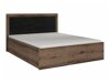 Bett Dunfelu 110 (Monastery Eichenholzoptik + Eichenholzoptik schwarz)