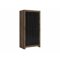 Kleiderschrank Dunfelu 111 (Monastery Eichenholzoptik + Eichenholzoptik schwarz)