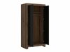 Kleiderschrank Dunfelu 111 (Monastery Eichenholzoptik + Eichenholzoptik schwarz)