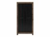 Kleiderschrank Dunfelu 111 (Monastery Eichenholzoptik + Eichenholzoptik schwarz)