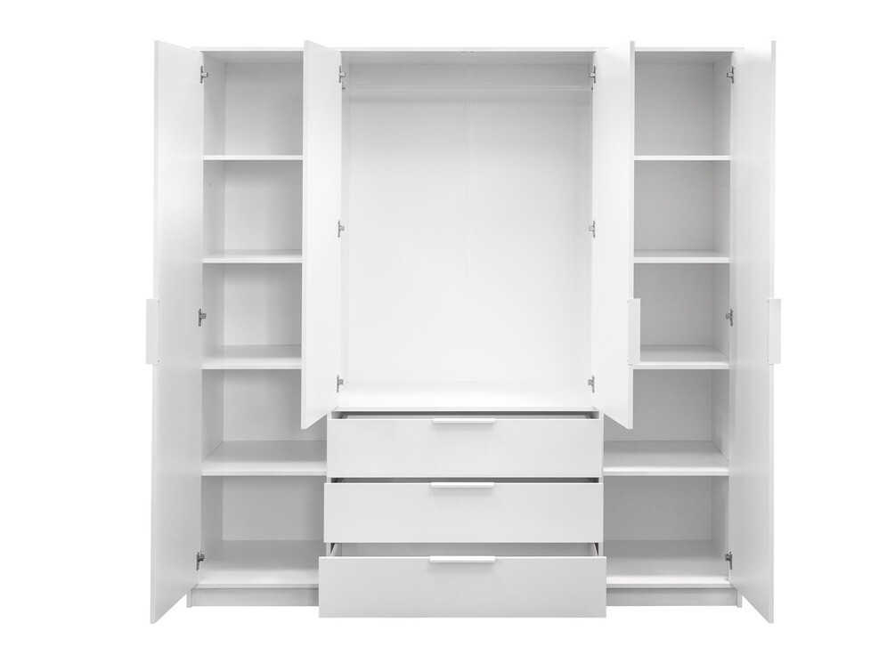 Kleiderschrank Collis V (Weiß)