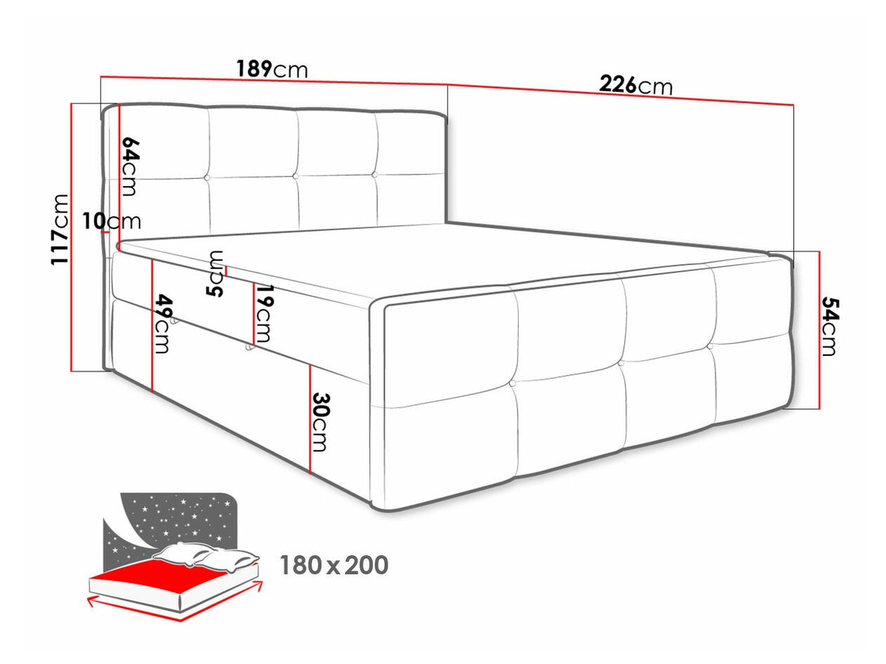 Boxspringbett ComfiDream Tirara (Fresh 1)