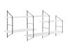 Wandregal Norsica 447 (Weiß + Schwarz)