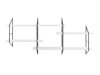Wandregal Norsica 447 (Weiß + Schwarz)