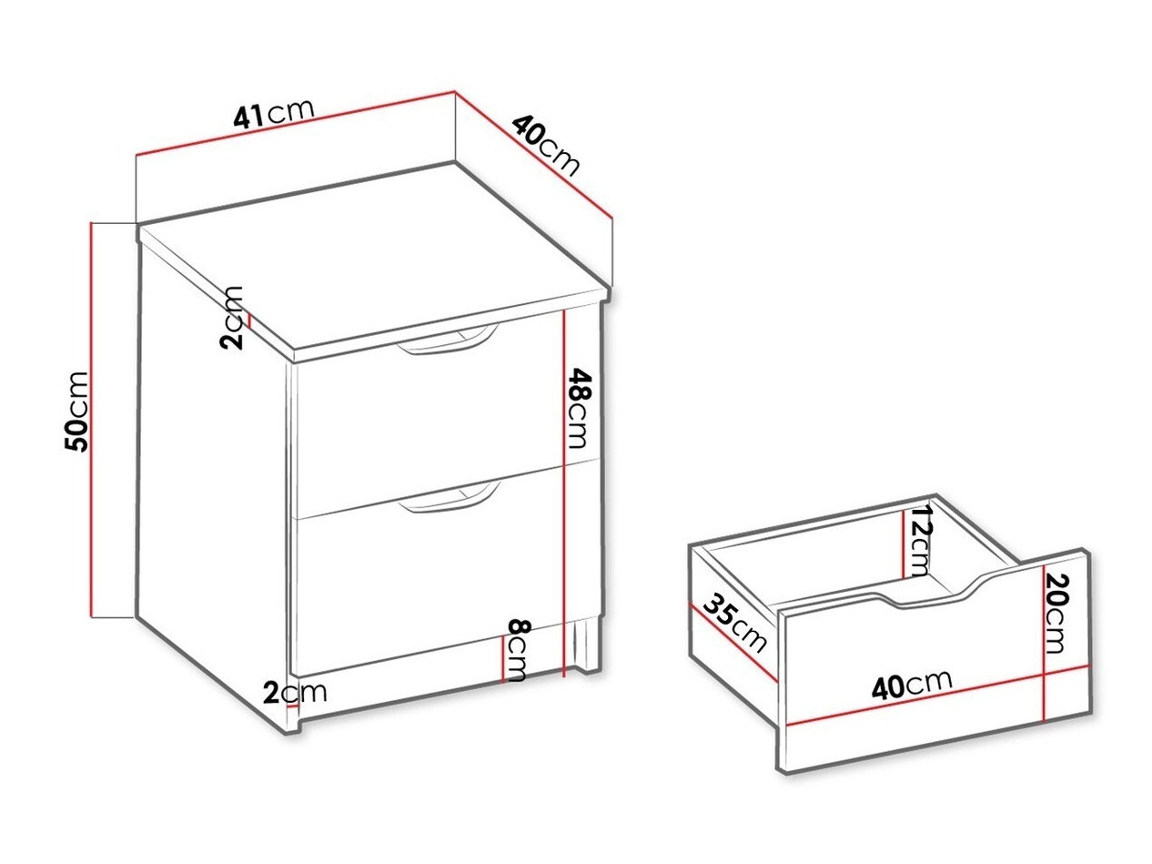 Nachttisch Bristol 170
