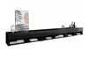 TV-Möbel Sarasota 144 (Schwarz + Schwarz glänzend)