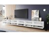 TV-Möbel Sarasota 144 (Schwarz + Schwarz glänzend)