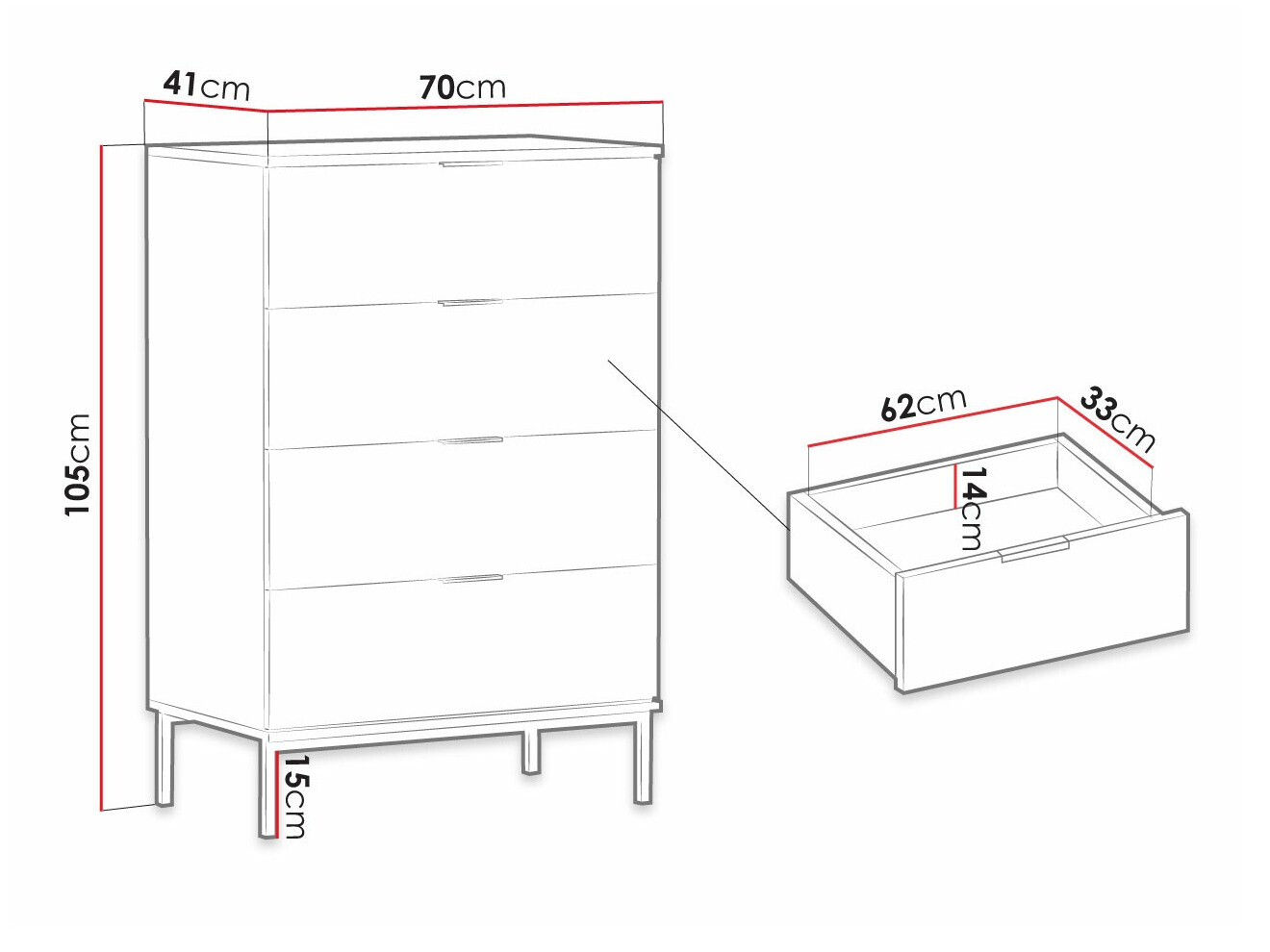 Kommoden Providence R101 (Blau + Gold)