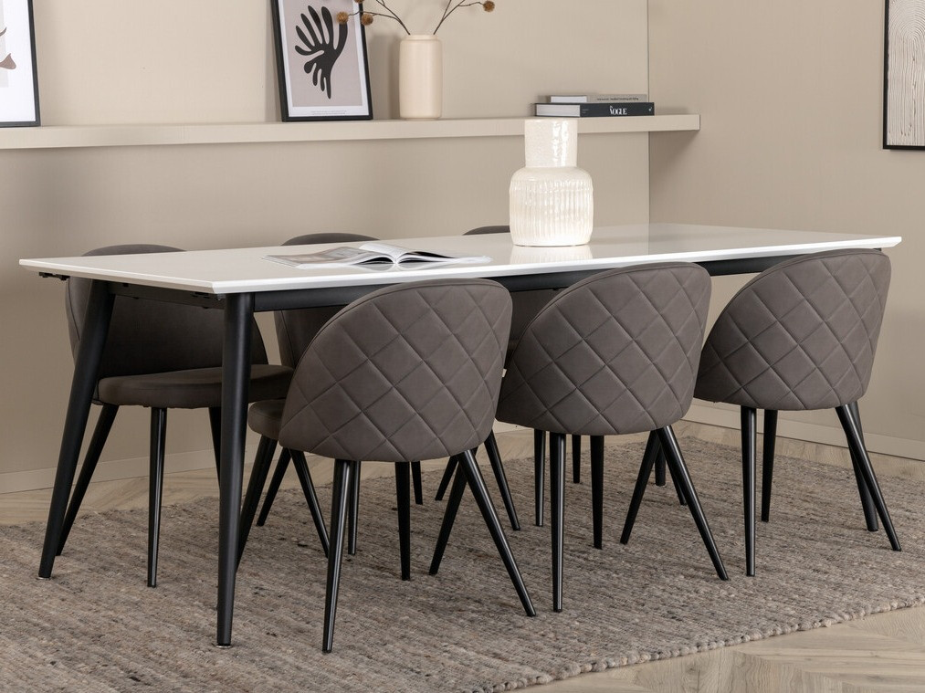 Essgruppe Dallas 3303 (Schwarz + Grau)