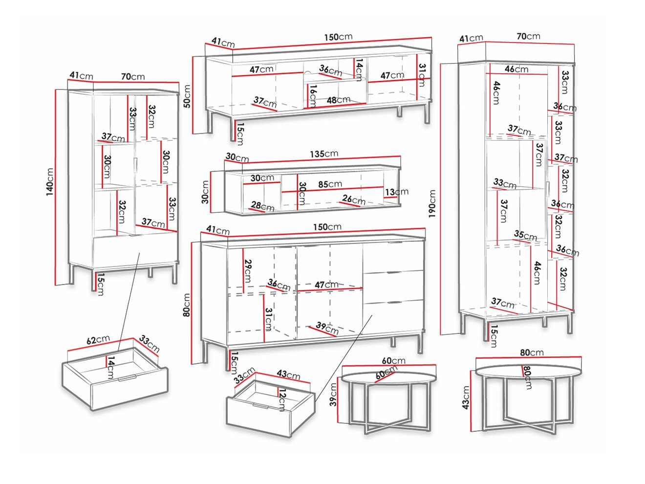 Wohnzimmer-Sets Providence R111 (Blau + Gold)