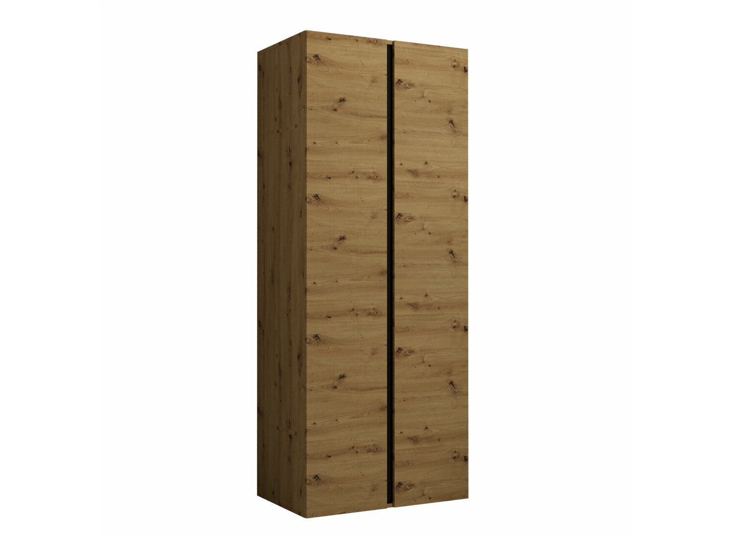 Kleiderschrank Pinis (Artisan Eichenholzoptik + Schwarz)