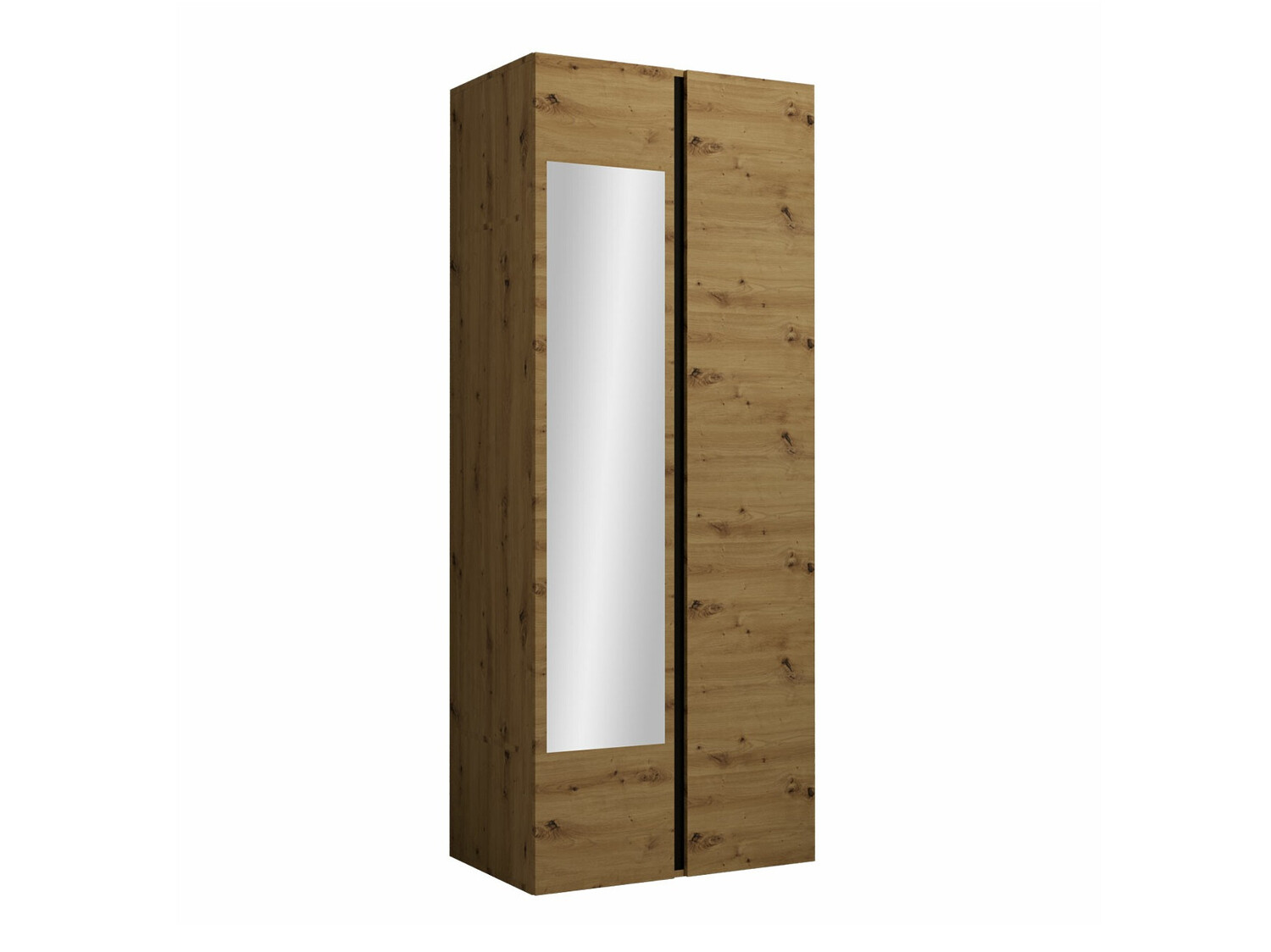 Kleiderschrank Pinis I (Artisan Eichenholzoptik + Schwarz)