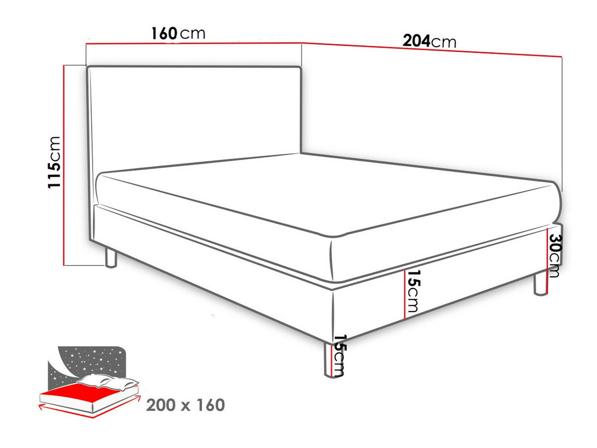 Boxspringbett Logan 100 (Solo 264)