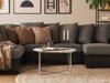 Couchtisch Concept 55 203 (Weißer Marmor + Silber)