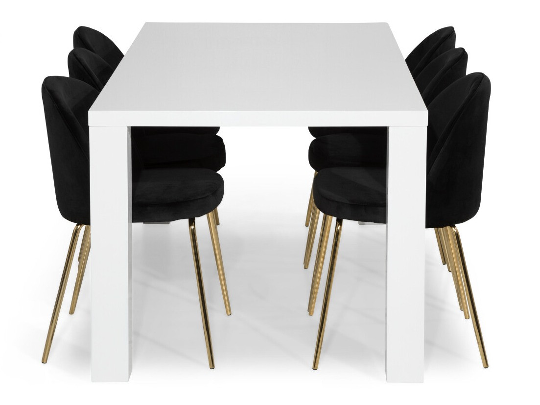 Essgruppe In Living 325 (Schwarz + Kupfer)