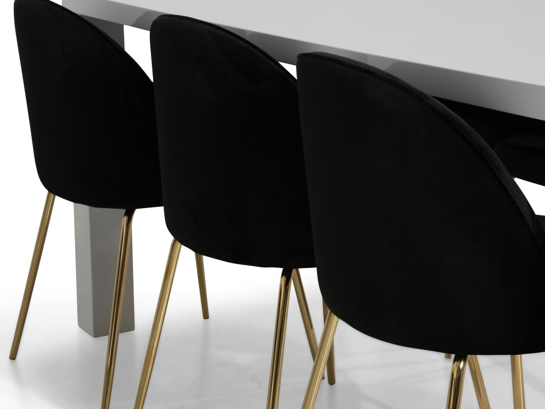 Essgruppe In Living 325 (Schwarz + Kupfer)