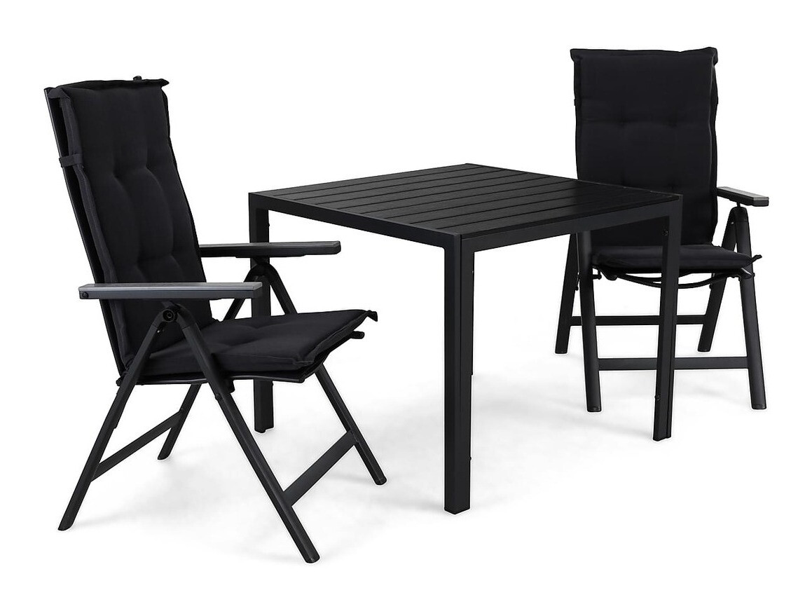 Tisch und Stühle Comfort Garden 1535 (Schwarz)