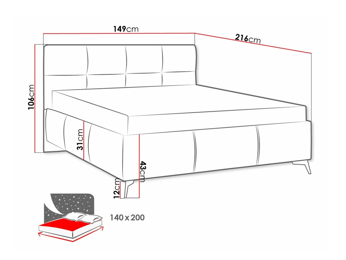 Bett ComfiDream Sorona (Fresh 32)