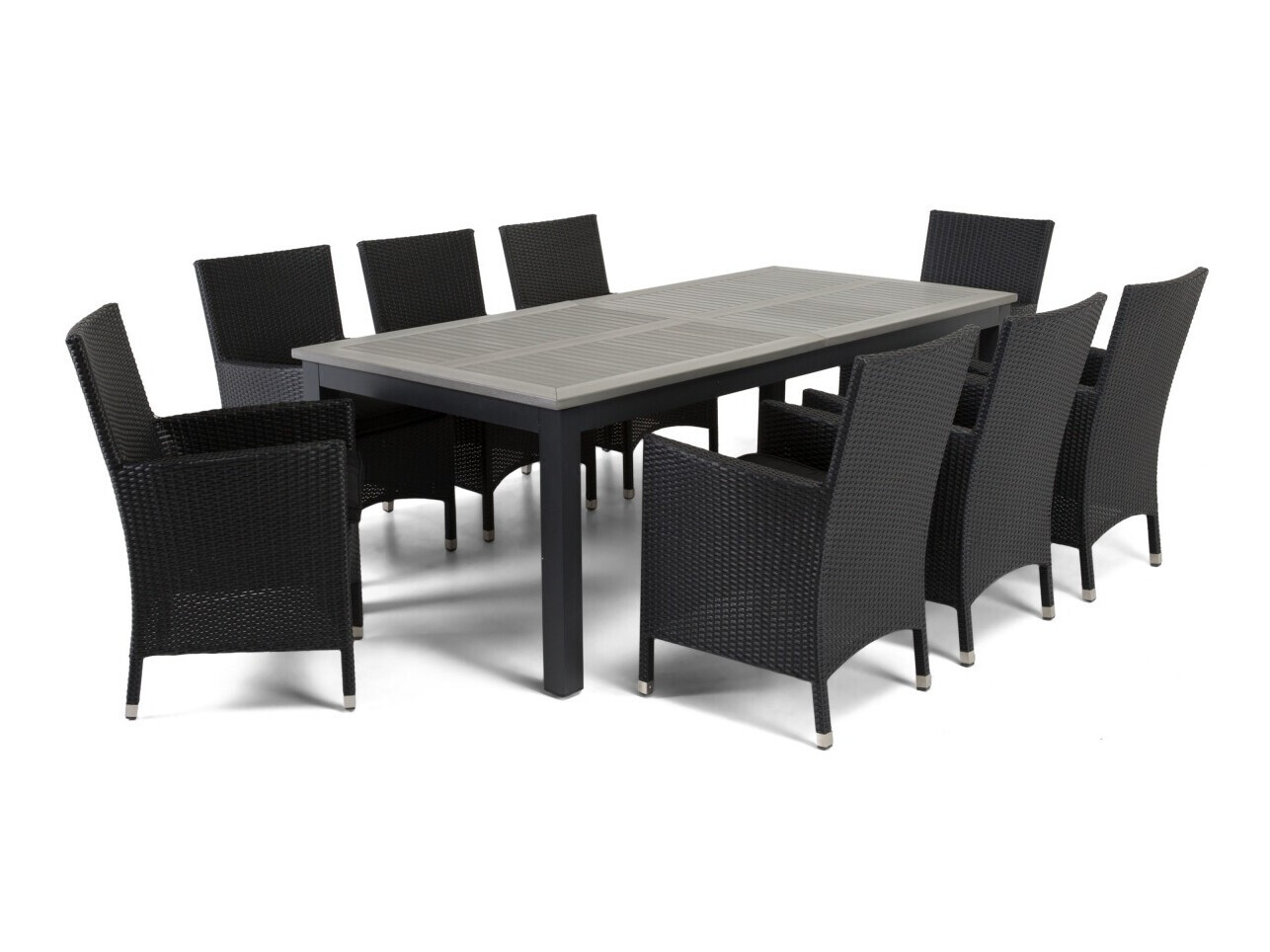 Tisch und Stühle Comfort Garden 1320 (Schwarz)