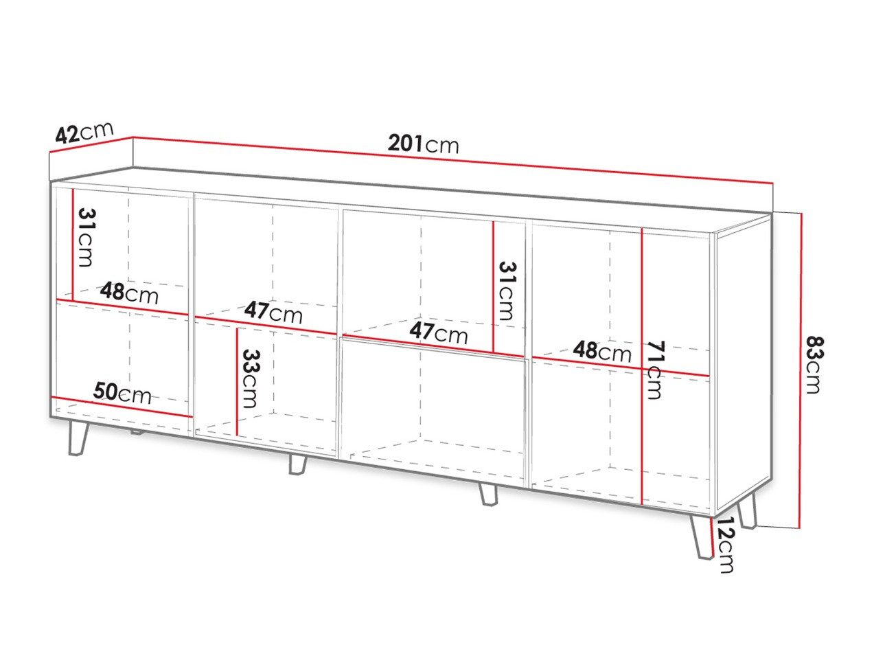 Sideboard Comes (Wotan Eiche)