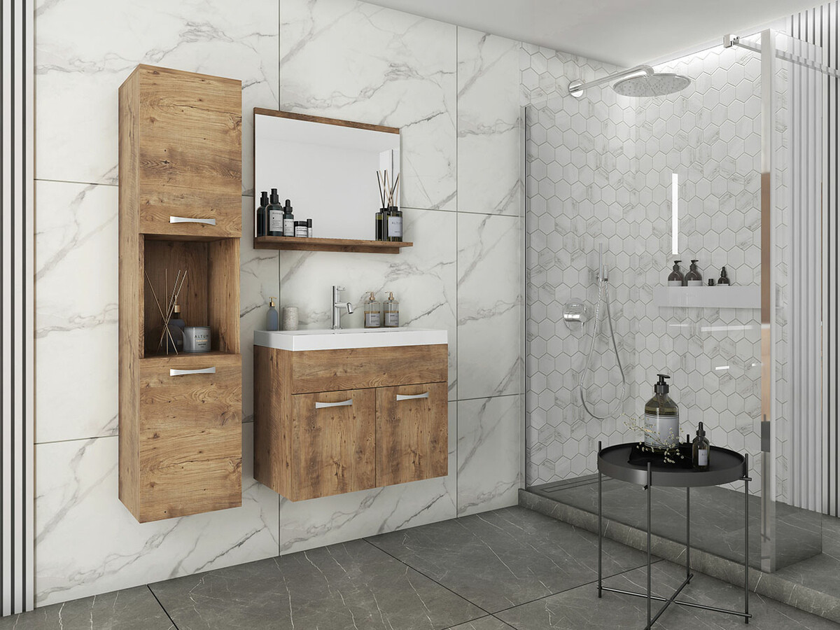 Badezimmer-Set Sarasota 122 (Nussholzoptik)