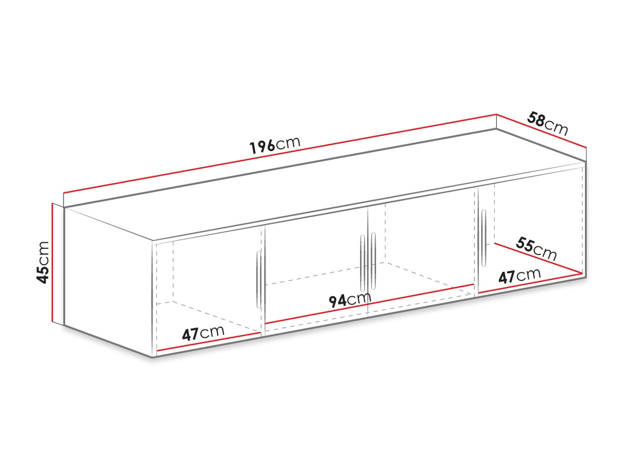 Kleiderschrank Dortivu I (Weiß)