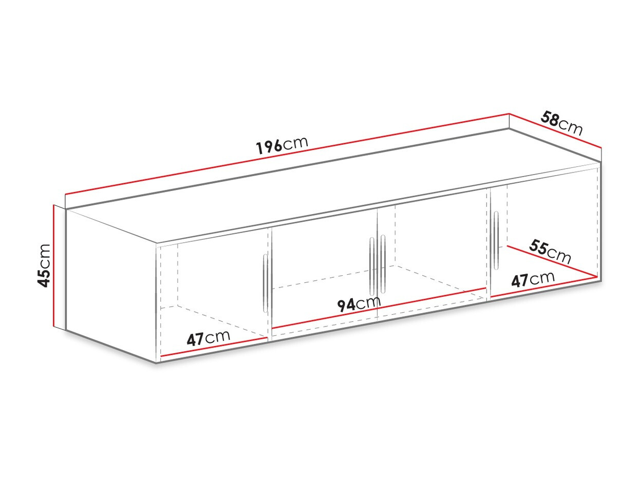 Sideboard Dortivu (Sonoma Eichenholzoptik)