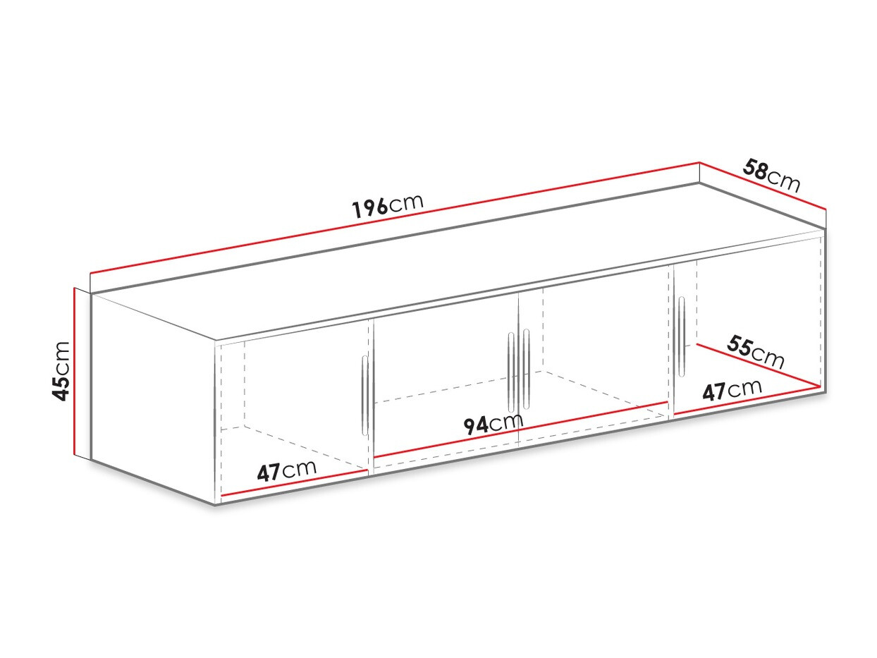 Sideboard Dortivu (Weiß)